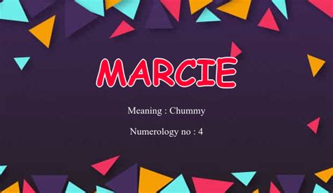 marcie baby name origin.